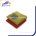Multi-color top quality wholesales microfiber scrubbing cloth with round scouring pad super cleaning cloth kitchen cloth